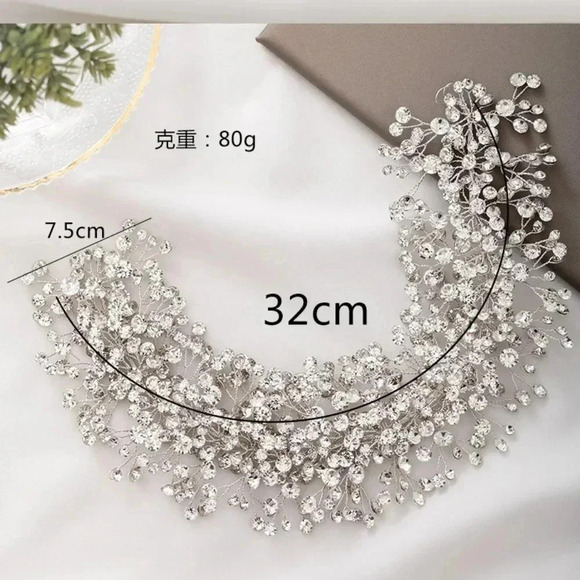 Bridal Rhinestone Wedding Headbands For Bride Crystal Headband Hair Accessories main image 4